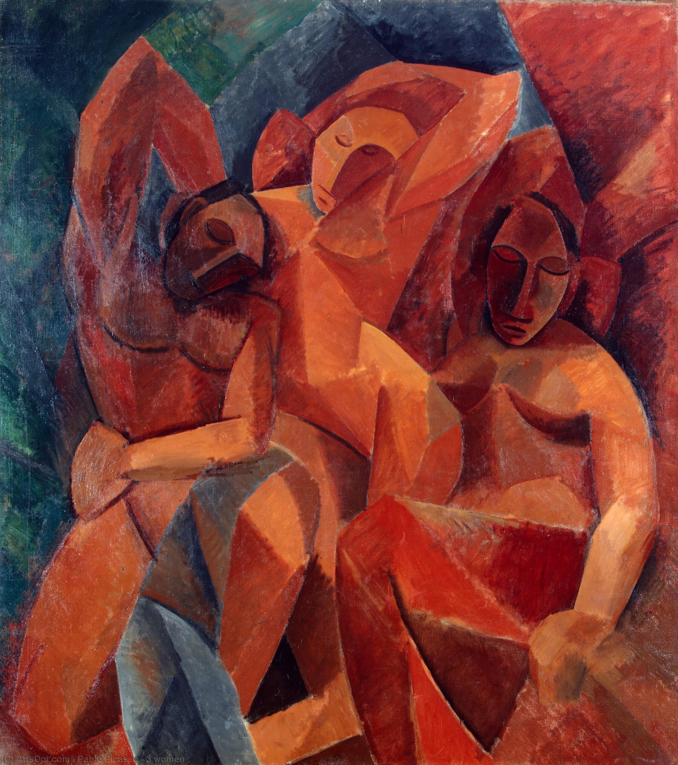 Пикассо три женщины 1908